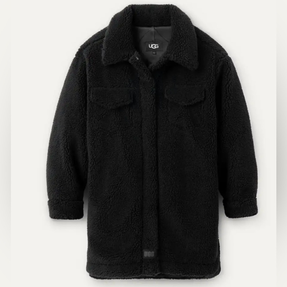 NWOT UGG Frankie Fluff Shirt Jacket Size Large - Picture 8 of 14